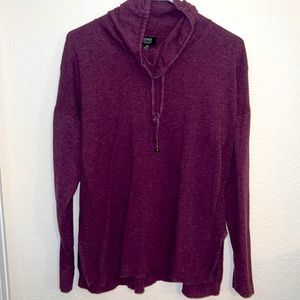 Jones New York size M, purple cowl collar, pullover sweater. Perfect condition!